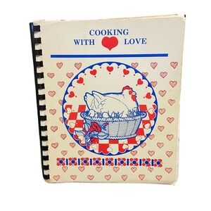 Cooking With Love 1986 SB Cookbook by Catholic Ladies Society Albemarle NC